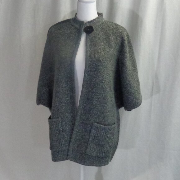 Coldwater Creek Gray Size Medium One-Button Open Cardigan - Picture 1 of 15